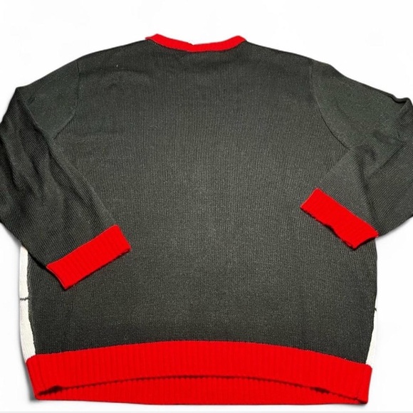 Santa Claus Black and Red Sweater - Picture 2 of 6